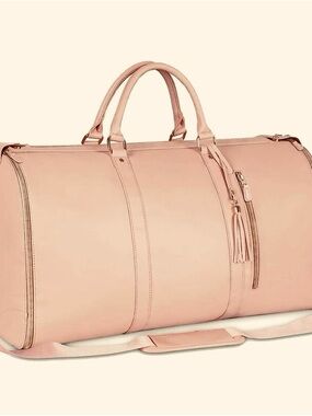 Emmafy 3-in-1 Carry-On Garment Bag Blush Nude Travel Duffel Luggage